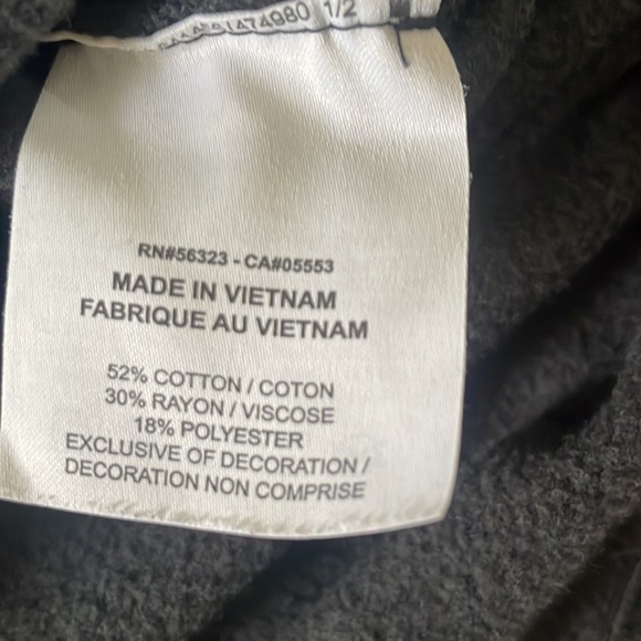 Black cropped Nike hoodie with leopard print swoop - Picture 3 of 4